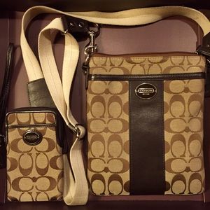 Coach Crossbody Bag and Wristlet
